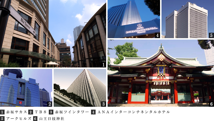 パークアクシス赤坂山王：周辺環境