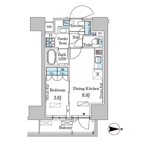 パークアクシス入谷｜間取図