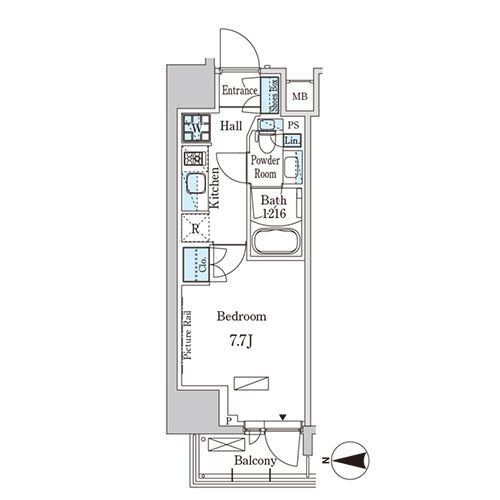 パークアクシス入谷｜間取図