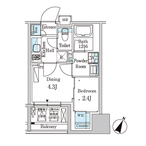 パークアクシス神保町｜間取図