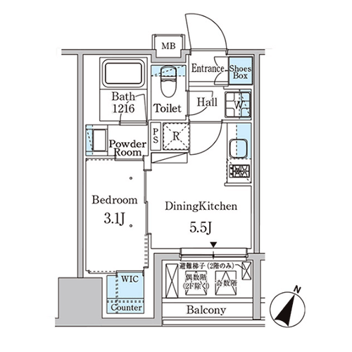 パークアクシス神保町｜間取図