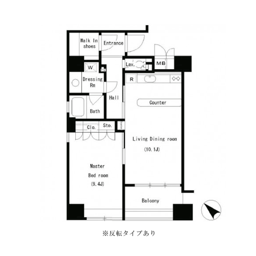 パークアクシス南麻布：間取図
