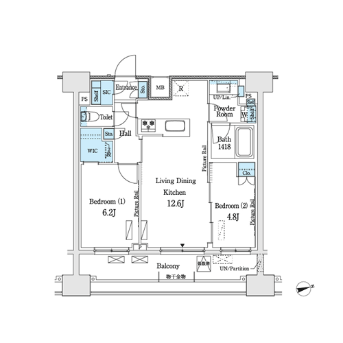 パークアクシス御茶ノ水ヒルトップ：間取図