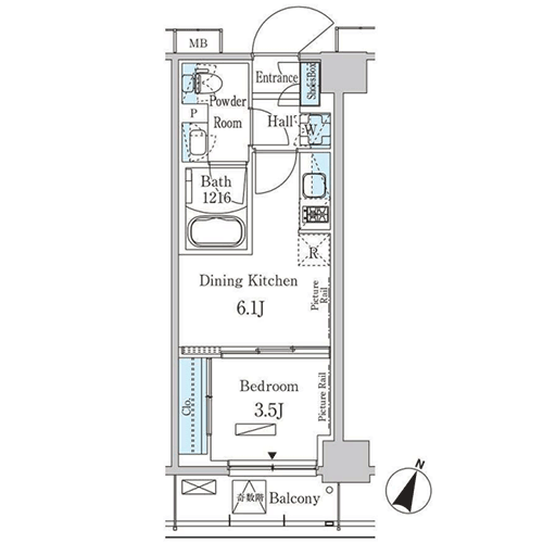 パークアクシス大塚サウスレジデンス｜間取図
