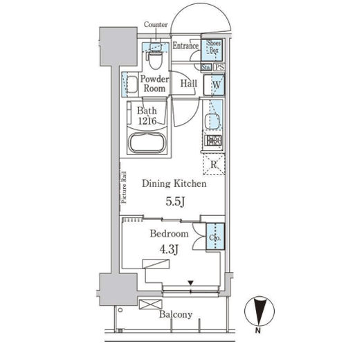 パークアクシス両国スクエア｜間取図