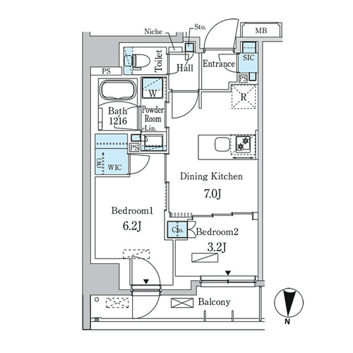 パークアクシス両国スクエア｜間取図